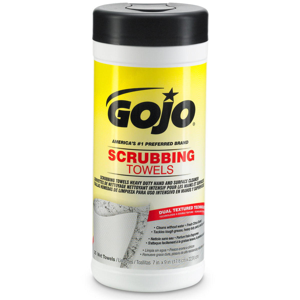 GOJO Scrubbing Towels 25-Count Hand Soap at