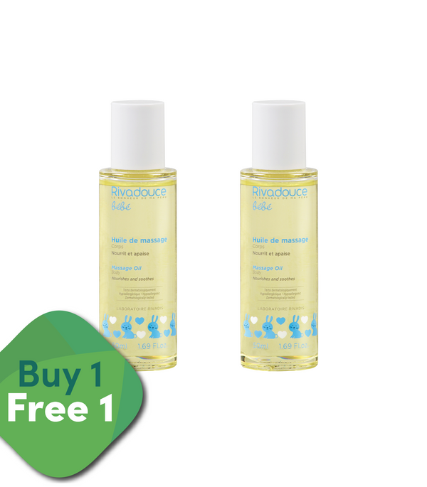 [BUY 1 GET 1 FREE] Rivadouce Bébé Massage Oil (Huile de Massage) 50ml